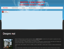Tablet Screenshot of hotelcascada.ro